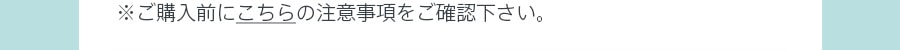 ご購入前にこちらの注意事項をご確認下さい
